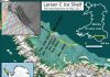 Antarctic ice rift spreads