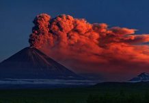 Half the world away: Kamchatkan volcanic ash travels half the world