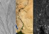 Rivers on three worlds tell different tales