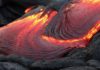 Lava flows from Kamokuna ocean entry, Hawai’i