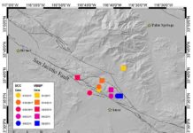Earthquake risk elevated with detection of spontaneous tectonic tremor in Anza Gap Locations of tectonic tremor