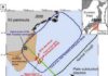 Japanese earthquake zone strongly influenced by the effects of friction This is a location map showing fault planes of the 2016 earthquake