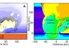 Dinosaur-killing asteroid impact cooled Earth’s climate more than previously thought A simulation of the crater and impact plume formed eight seconds after the Chicxulub impact at 45 degrees.
