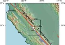 Parkfield segment of San Andreas fault may host occasional large earthquakes Parkfield Segment, San Andreas fault