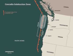 The Cascadia Subduction Zone is capable of generating powerful earthquakes.