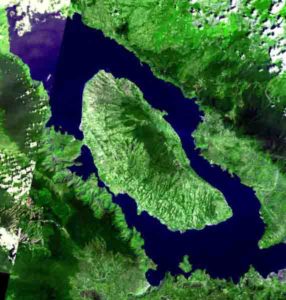 The Toba caldera was the site of a massive super-eruption 75,000 years ago.