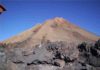 Large volcanic island flank collapses trigger catastrophic eruptions The summit of the Teida volcano.