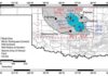 Shakedown in Oklahoma: To cut the number of bigger earthquakes, inject less saltwater Annual geographic centroid locations for the years 2011-2016 (the underlying fault map is by Marsh and Holland, 2016), including volume-weighted well centroids, the 1σ radius of gyration, and M3+ earthquake centroids.
