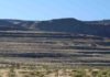 Extinct lakes of the American desert west Erosional Pleistocene shorelines in Surprise Valley, California, USA.