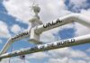 Oklahoma’s earthquakes strongly linked to wastewater injection depth Pipeline monument, Cushing, Oklahoma.