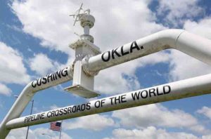 Pipeline monument, Cushing, Oklahoma. 