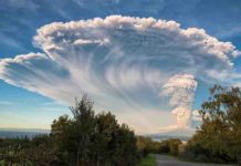 Detecting volcanic eruptions Calbuco Volcano