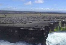 Storm waves can move boulders we thought only tsunamis had the power to shift An example of coastal boulder deposits on Inishmaan, Aran Islands. The cliffs are about 20 m high, and the boulders are piled 32-42 m inland from the cliff edge.