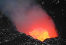 Wider coverage of satellite data better detects magma supply to volcanoes The lava lake in Santiago crater, Masaya volcano, Nicaragua on November 20, 2017.