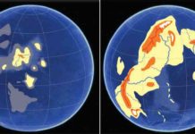 Land rising above the sea 2.4 billion years ago changed planet Earth A conceptual rendering suggests how Earth's land elevations and oceans may have appeared during the assembly of Kenorland, left, and later, right, after the Great Oxygenation Event. A University of Oregon-led study has potentially narrowed the window on when significant amounts of land emerged from under the ocean's surface.