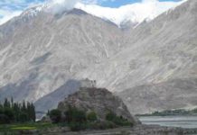 Learning about the Himalayas using Mars technology This is a temple in the Nubra Valley of Ladakh, India,
