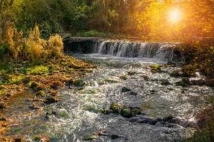 A view of the Issole River in southeastern France,