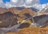 Landslides triggered by human activity on the rise Photograph panorama looking over the devastation of the Kedarnath landslide, June 2013, Uttarakhand state, India.