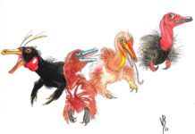 Two new Chinese dinosaurs discovered From left to right: Haplocheirus, Xiyunykus, Bannykus, and Shuvuuia. Note the lengthening of the jaws, reduction of the teeth, and changes in the hand and arm.