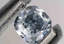 What makes diamonds blue? Blue Diamond