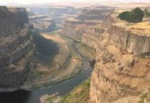 From crystals to climate: ‘Gold standard’ timeline links flood basalts to climate change Palouse Falls State Park in Washington