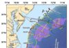 Seismic research cruise provides new data on US Atlantic margin gas hydrates The Mid-Atlantic Resource Imaging Experiment (MATRIX) collected reflection seismic data along more than 2000 km of trackline shown in yellow.
