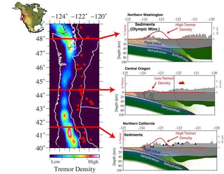 Tremor Creating Ravine Relationship between tremors, water at the Cascadia margin | Geology Page