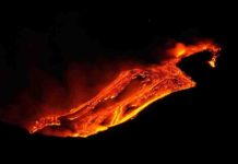 Mount Etna Eruption on Jan. 12, 2011.