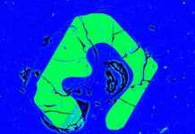 Large volcanic eruption in Scotland may have contributed to prehistoric global warming This is a false color electron-microscope image of a resorbed apatite crystal (green) in pitchstone glass (blue). The composition of the pitchstone glass and the characteristic mineral textures are identical in the studied pitchstone sites of the Sgùrr of Eigg and Òigh-sgeir, although over 30km apart, indicating a common origin, and thus a large and geographically widespread volcanic eruption. Credit: Valentin Troll