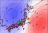 A new way to sense earthquakes could help improve early warning systems A map of Japan showing locations for the epicenter of the 2011 Tohoku earthquake (✩),Kamioka (K), Matsushiro (M) and seismic survey instruments used (△ and ●). Credit: 2019 Kimura Masaya