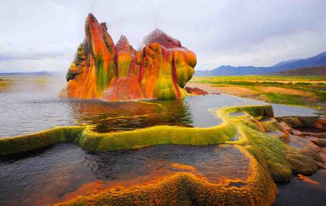 Fly Geyser, Nevada, USA