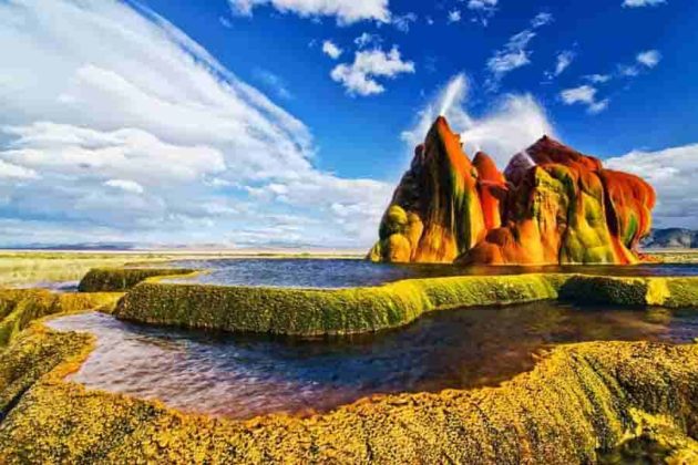 Fly Geyser, Nevada, USA