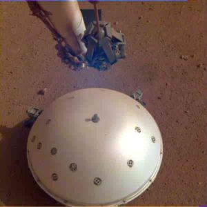 InSight's seismometer was taken on the 110th Martian day, or sol, of the mission.