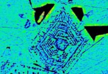 New research supports volcanic origin of Kiruna-type iron ores False colour electron microscope image of an internally zoned magnetite crystal in massive iron-oxide ore from El Laco in the Chilean Andes.