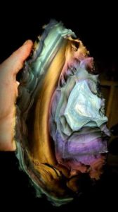 Spectacular rainbow obsidian blade 