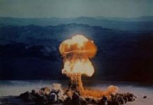 Radioactive carbon from nuclear bomb tests found in deep ocean trenches The 37 kiloton 'Priscilla' nuclear test, detonated at the Nevada Test Site in 1957. Credit: US Department of Energy