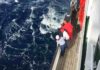 Contradictory effect of earthquakes on submarine slopes Scientists and shipboard crew await the arrival of a new sediment core onboard research vessel RV Sonne in 2016.