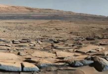 Ice-squeezed aquifers might create marsquakes A view from the “Kimberley” formation on Mars taken by NASA’s Curiosity rover.