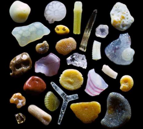 Magnified sand grains Sand that is magnified up to 300 times