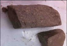 Researchers study largest impact crater in the US, buried for 35 million years The 21 shocked and unshocked zircon crystals dated in this study were separated from this ~30 cubic centimeters of unconsolidated late Eocene sediment obtained from Ocean Drilling Project site 1073, hole A. Credit: Biren/ASU