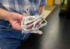 3-D reconstructions show how ancient sharks found an alternative way to feed Prof. Michael Coates holds a 3-D printed model of the Tristychius skull and jaws. Photo courtesy of Matt Wood