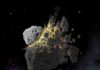 Dust from a giant asteroid crash caused an ancient ice age Illustration of the giant asteroid collision in outer space that produced the dust that led to an ice age on Earth. Credit: (c) Don Davis, Southwest Research Institute