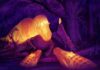 T. rex had an air conditioner in its head A graphic thermal image of a T. rex with its dorsotemporal fenestra glowing on the skull. Illustration courtesy of Brian Engh.