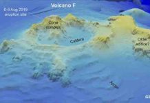 Volcano F is the Origin of the Floating Stones Volcano F. Credit: GEOMAR