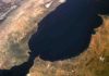 Lithospheric thickening beneath the Betics and Rif mountains pulls down the topography by 1500 m Satellite image of the Gibraltar Arc. Credit: NASA