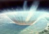 Darkness, not cold, likely responsible for dinosaur-killing extinction Roughly 66 million years ago an asteroid slammed into the Yucatan peninsula. New research shows darkness, not cold, likely drove a mass extinction after the impact. Credit: NASA