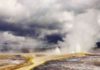 A new tool to predict volcanic eruptions Geysers in Yellowstone National Park attest to the presence of a supervolcano, which is currently dormant. An eruption of this explosive volcano would impact the entire planet. Credit: © P.H. Barry