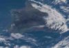 New NASA radar looks to monitor volcanoes and earthquakes from space The ash plume from the Kilauea volcano on the big island of Hawaii was pictured May 12, 2018, from the International Space Station. Credit: NASA