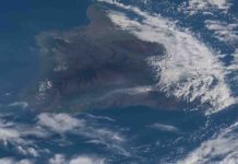 New NASA radar looks to monitor volcanoes and earthquakes from space The ash plume from the Kilauea volcano on the big island of Hawaii was pictured May 12, 2018, from the International Space Station. Credit: NASA