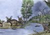 Researchers offer glimpse into dinosaur ecosystems About 75 million years ago, southern Alberta was a lush and warm coastal floodplain rich in plant and animal life, similar to Louisiana’s environment today. Credit: Luke Dickey // Special to Western News